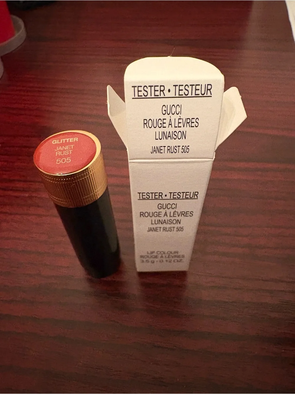 Gucci Lipstick Janet Rust 505 Tester
